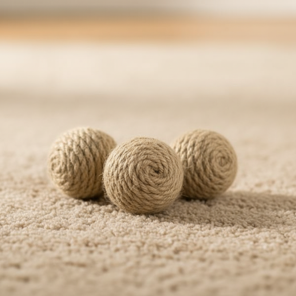 Boule de corde naturelle – Jouet interactif roulante